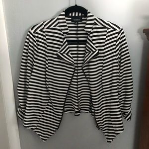 Black and white stripped blazer